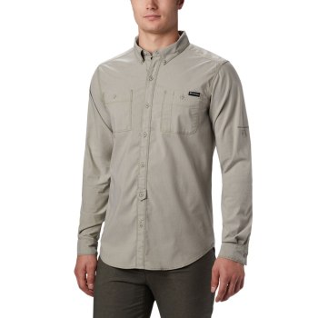 Columbia Outdoor Elements Long Sleeve Chambray, Sudaderas Verde Oliva Para Hombre | 019475-EIM